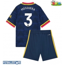 Arsenal Cristhian Mosquera #3 Bortedraktsett Barn 2026-27 Kortermet (+ Korte bukser)